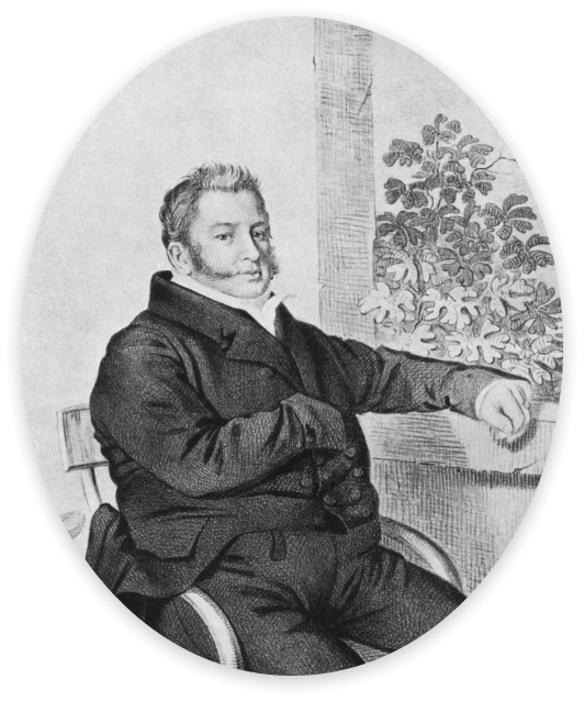 Портрет П. П. Свиньина. Литография Е. И. Гейтмана. 1821